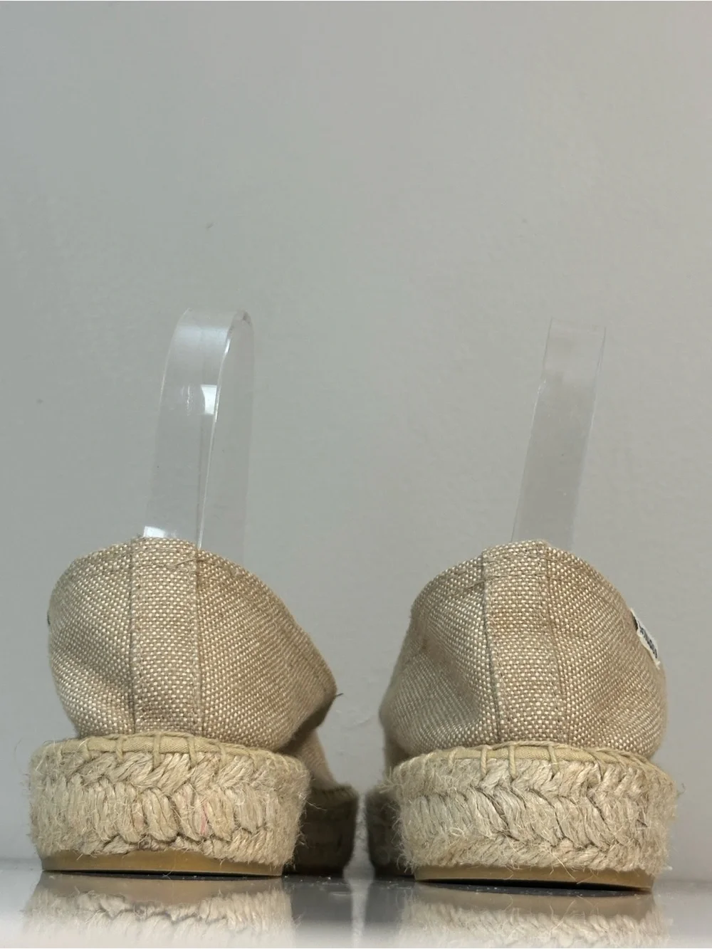 Soludos Platform Espadrille Smoking Slipper Classic Natural Size 7